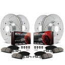 brake disc rotor k5610パワーストップブレーキディスクとパッドキット4-wheelセットフロント&リアボルボS80 K5610 Powers...