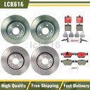brake disc rotor 2004年から2008年のクライスラークロスファイアのブレンボブレーキローターとセラミックパッドフロントリア Brembo B...