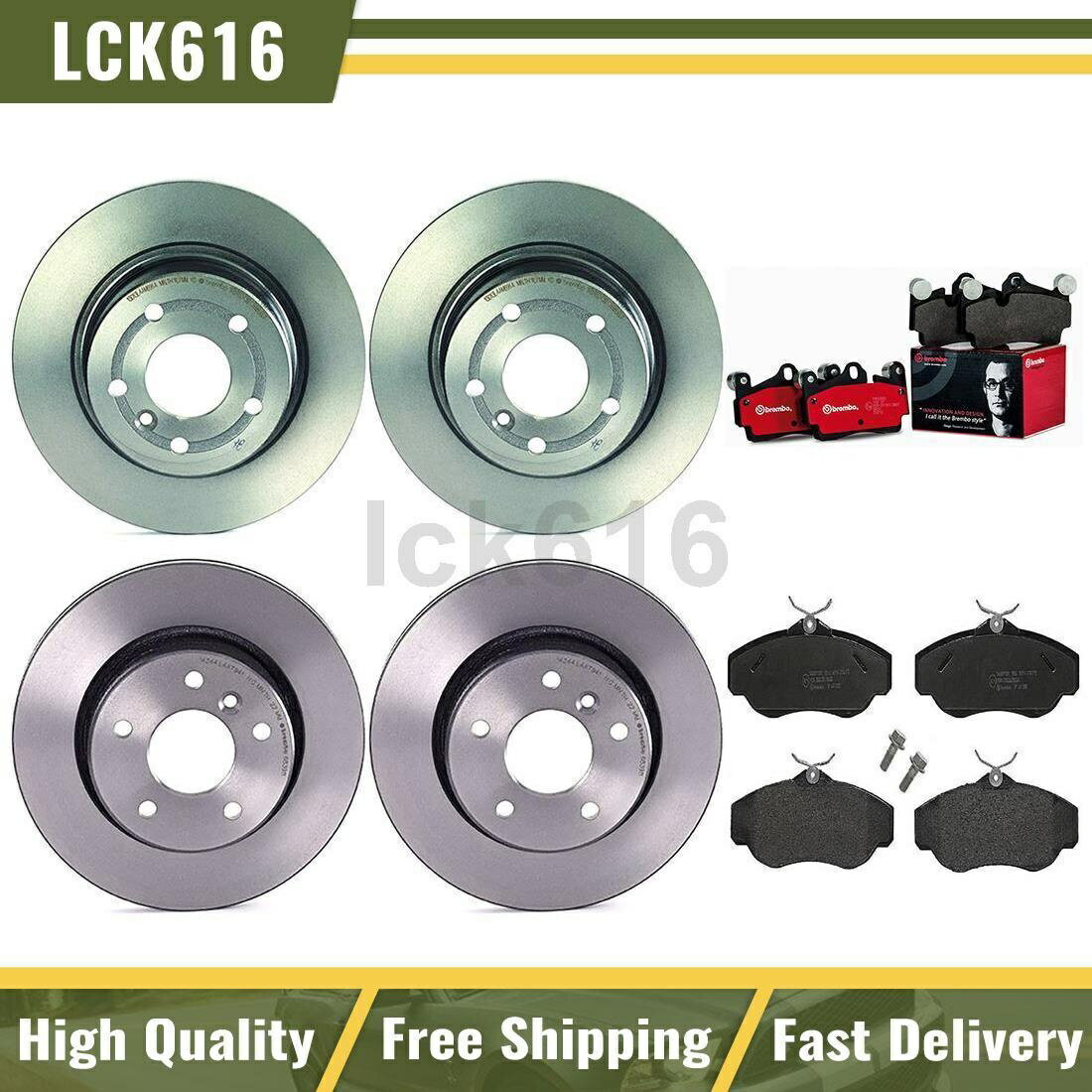 brake disc rotor 1995年から2002年のランドローバーレンジローバーのブレンボブレーキパッドブレーキローターフロントリア Brembo Brake Pad Brake Rotors Front Rear For 1995-2002 Land Rover Range Rover