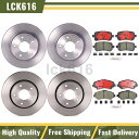 brake disc rotor 2008年から2011年のドッジグランドキャラバンのブレンボブレーキパッドとローターフロントリア Brembo brake p...