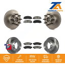 brake disc rotor tH[hF-250X[p[f[eBF-350 RWDp̃tgAu[L[^[Z~^pbhLbg Front Rear Brake Rotor Semi-Metallic Pad Kit For Ford F-250 Super Duty F-350 RWD