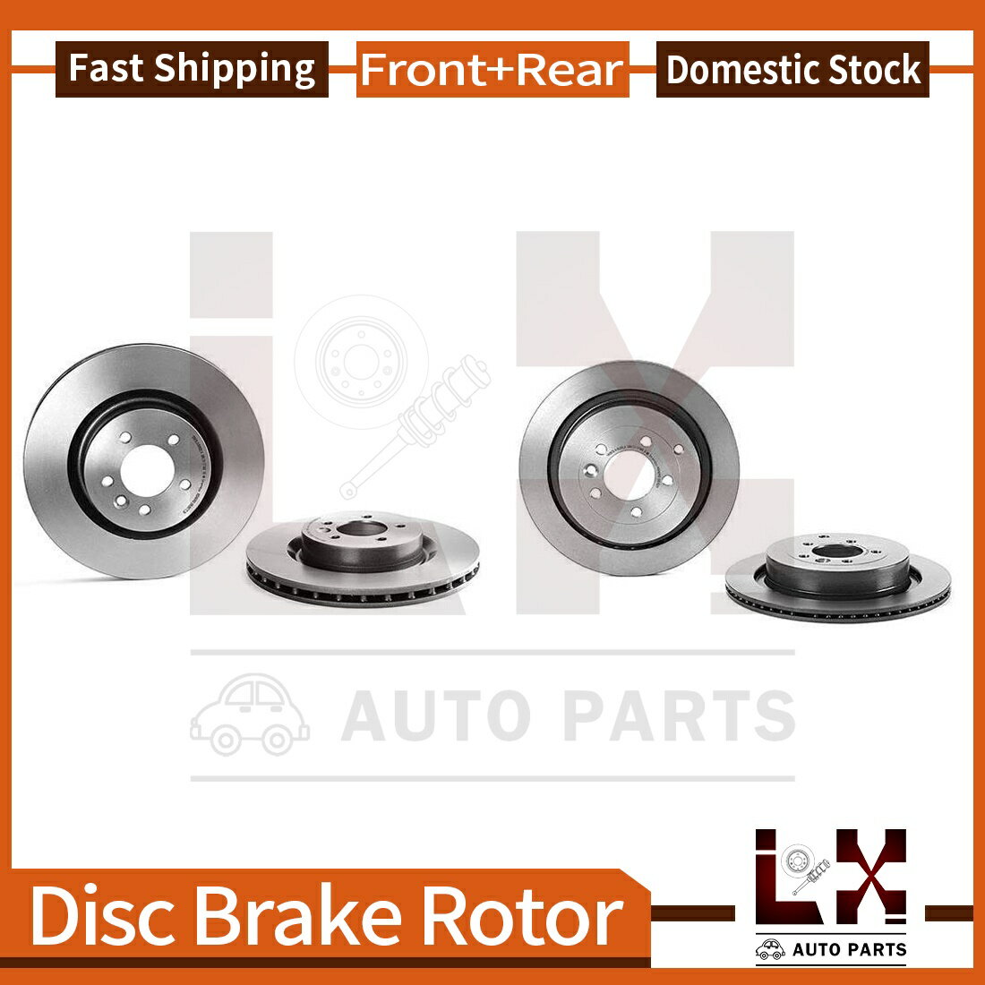 brake disc rotor 2008年ランドローバーレンジローバースポーツ用のフロント＆ブレンボリアコーティングOEブレーキローター Front & Brembo Rear Coated OE Brake Rotors For 2008 Land Rover Range Rover Sport