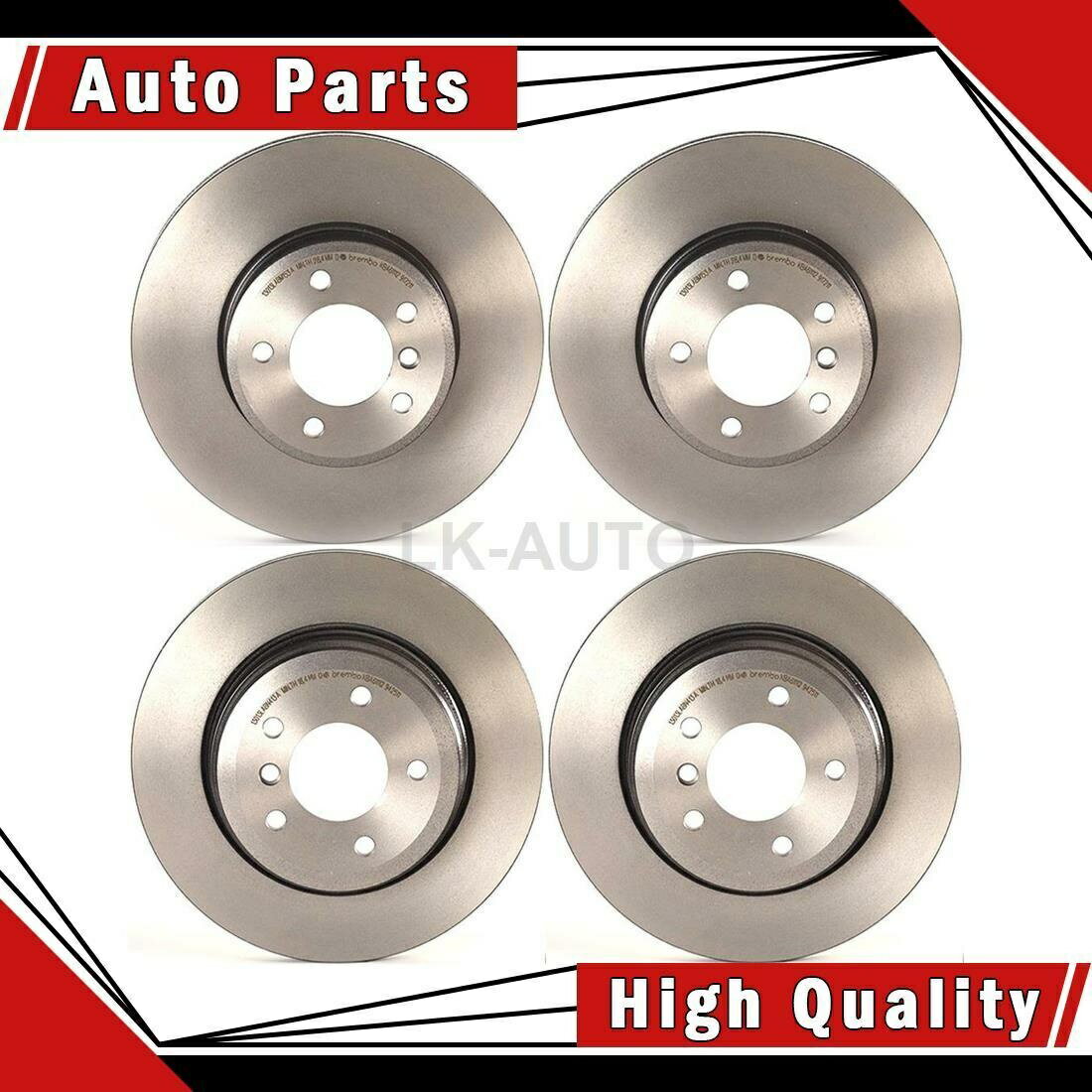 brake disc rotor BMW 525i 528i用のディスクブレーキローターのブレンボフロントリア4 Brembo Front Rear 4 Of Disc Brake Rotors For BMW 525i 528i