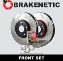 brake disc rotor フロントブローケネティックプレミアムスロットブレーキローター +セラミックパッド55.34175.51 FRONT BRAKENETIC PREMIUM SLOTTED Brake Rotors + Ceramic Pads 55.34175.51