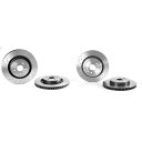 brake disc rotor brembo new Fits lexusはF 08-14セットの2つのフロントと2つのリアディスクブレーキローターOEM B...