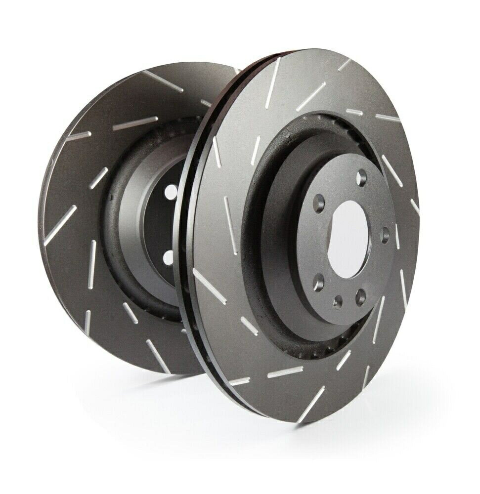 brake disc rotor EBC֥졼USR1816R -USR֥åå夬åȤ졢1ԡեȥ̵ޤ EBC Brakes USR1816R - USR Black Dash Slotted And Vented 1-Piece Front Rotors