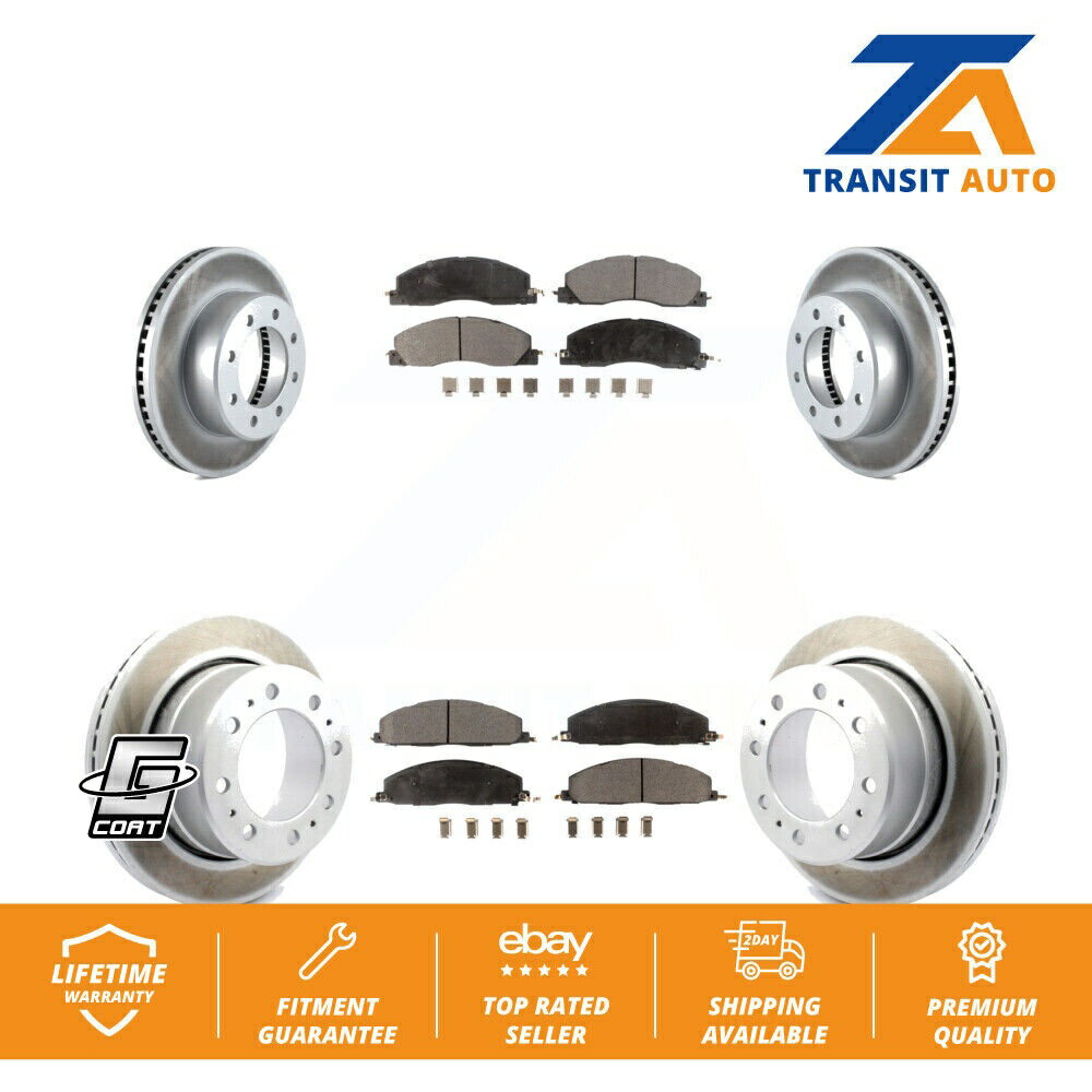 brake disc rotor ラム2500 3500 1500ダッジ用のフロントリアコーティングディスクブレーキローターセラミックパッドキット Front Rear Coated Disc Brake Rotors Ceramic Pad Kit For Ram 2500 3500 1500 Dodge