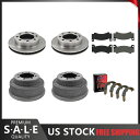 brake disc rotor 1972年のダッジD300ピックアップブレーキローターとメタリックパッド +ブレーキドラムと靴 Fits 1972 Dodge...