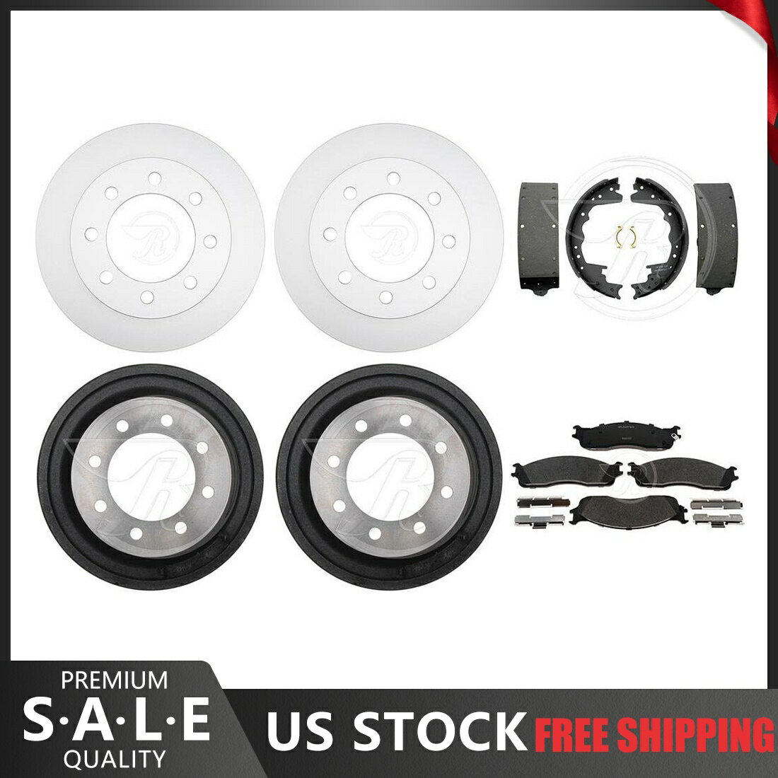 brake disc rotor 2003ダッジラム3500バンコーティングブレーキローターブレーキパッドブレーキドラムと靴 Fits 2003 Dodge Ram 3500 Van Coated Brake Rotors Brake Pads Brake Drums & Shoes