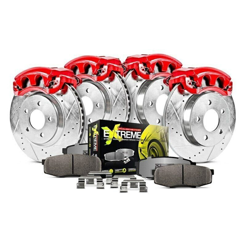 brake disc rotor ホンダアコード98-02ブレーキキットパワーストップ1クリックストリートウォリアーZ26ドリル＆ For Honda Accord 98-02 Brake Kit Power Stop 1-Click Street Warrior Z26 Drilled &