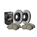 brake disc rotor アウディ /フォルクスワーゲン#939.33005用のストップテックディスクブレーキパッドとローターキットフロント StopT...
