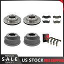 brake disc rotor 1974年のダッジM300ブレーキローターとメタリックパッド +ブレーキドラムと靴 Fits 1974 Dodge M300 ...
