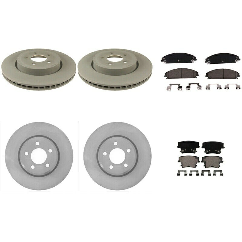 brake disc rotor ダッジクライスラーV8 RWD用の本物のフロントとリアディスクローターパッドセットブレーキキット Genuine Front and Rear Disc Rotors Pad Set Brake Kit For Dodge Chrysler V8 RWD