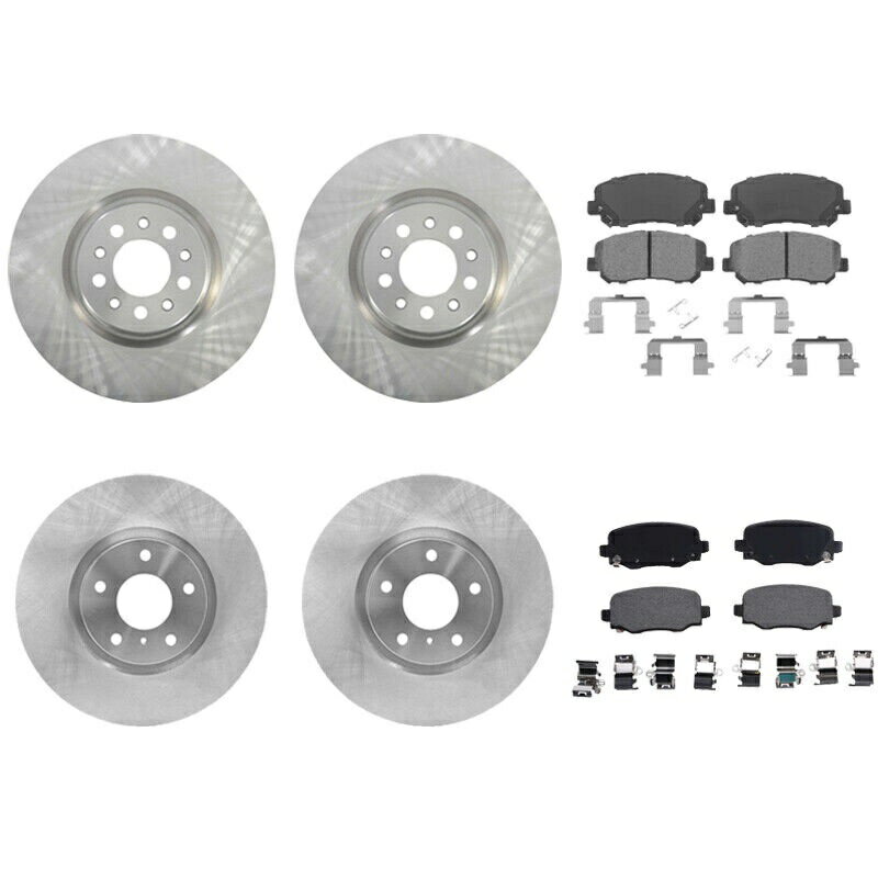 brake disc rotor 本物のフロントとリアディスクローターパッドセットブレーキキットクライスラー200 2015-2015 Genuine Front and Rear Disc Rotors Pad Set Brake Kit For Chrysler 200 2015-2015