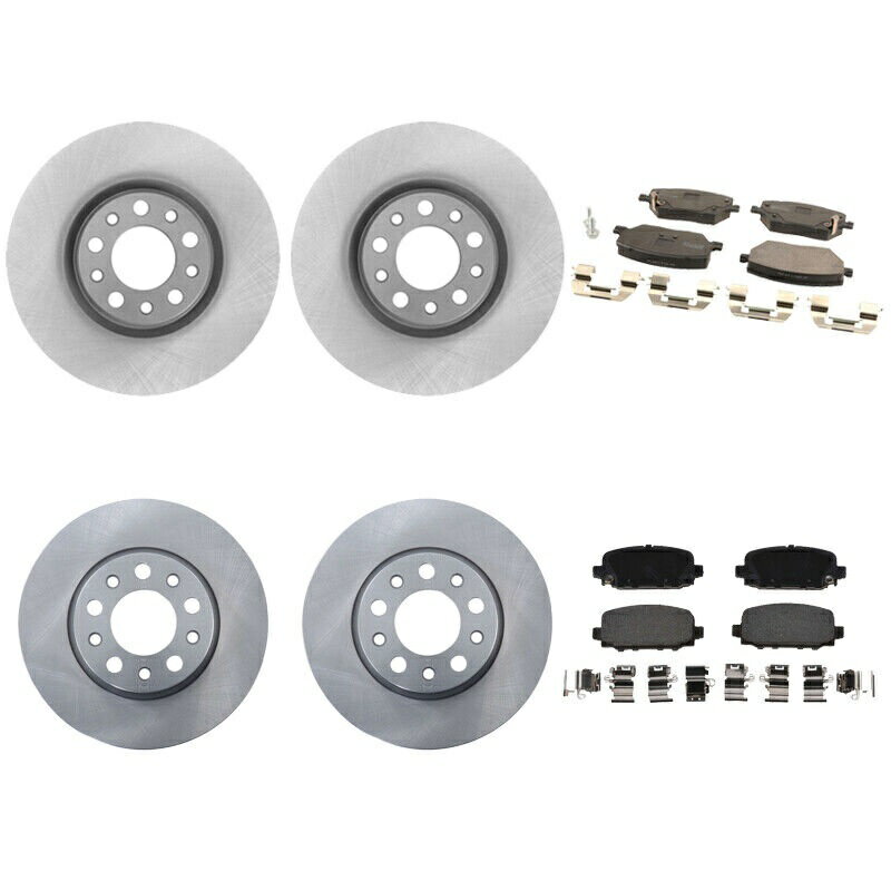 brake disc rotor Jeep Compas 2017-2018用の本物のフロントおよびリアディスクローターパッドセットブレーキキット Genuine Front and Rear Disc Rotors Pad Set Brake Kit For Jeep Compas 2017-2018