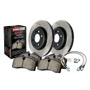 brake disc rotor STOPTECH 977.63004Rスポーツディスクブレーキキットw/スロットローターフィット11-16 300充電器 St...