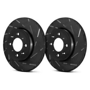 brake disc rotor レクサスGS350 09-11ブレーキローターEBC USRブラックダッシュシリーズスポーツスロット For Lexus GS350 09-11 Brake Rotors EBC USR BlackDash Series Sport Slotted