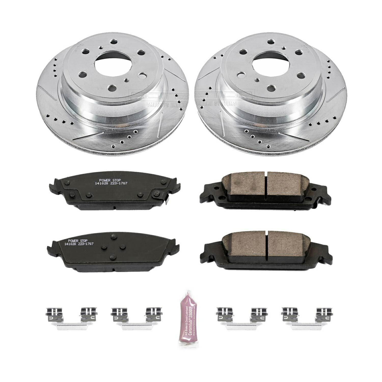 brake disc rotor パワーストップフロント＆リアZ23エボリューションスポーツブレーキ15-19キャデラックエスカレード Power Stop Front & Rear Z23 Evolution Sport Brake for 15-19 Cadillac Escalade