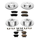 brake disc rotor 1クリックZ23 Evolution Sport Driled and Slotted Fron Fitts 2005-201...