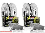 brake disc rotor パワーストップK6918-26 1クリックストリートウォリアーZ26アウディA6クアトロ用ブレーキキット Power Stop K6918-26 1-Click Street Warrior Z26 Brake Kits for Audi A6 Quattro