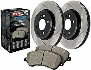 brake disc rotor STOPTECH STO937.42005日産およびインフィニティパワースロットスポーツストップスロットローター用 StopTech sto937.42005 for Nissan and Infiniti Power Slot SportStop Slotted Rotor