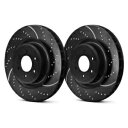 brake disc rotor BMW Z4 09-16ブレーキローターEBC 3GDシリーズスポーツdempled&slotted 1ピース用 For BM...