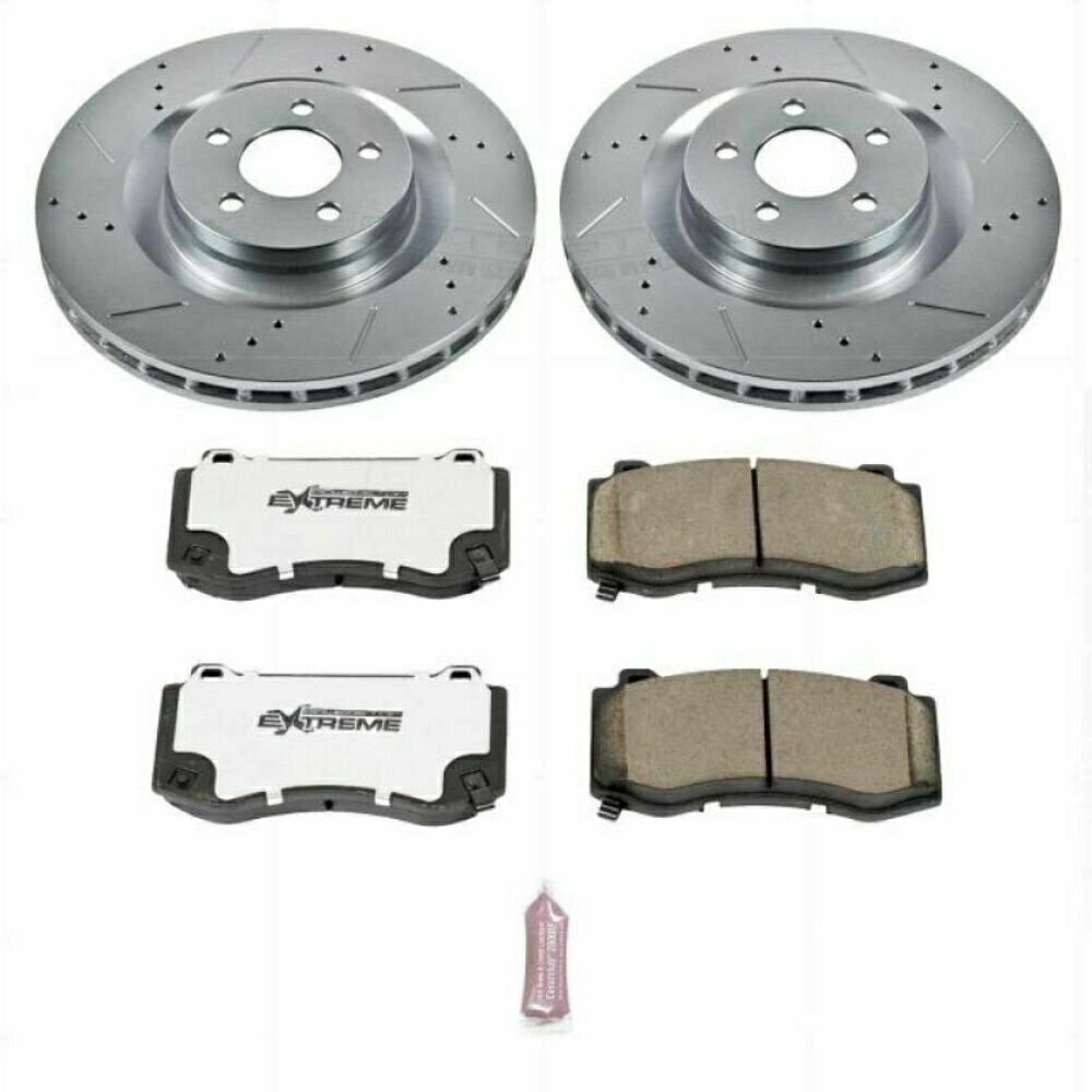 brake disc rotor パワーストップ05-10フィットクライスラー300フロントZ26ストリートウォリアーブレーキキット-K4695-26 Power Stop 05-10 fits Chrysler 300 Front Z26 Street Warrior Brake Kit - K4695-26