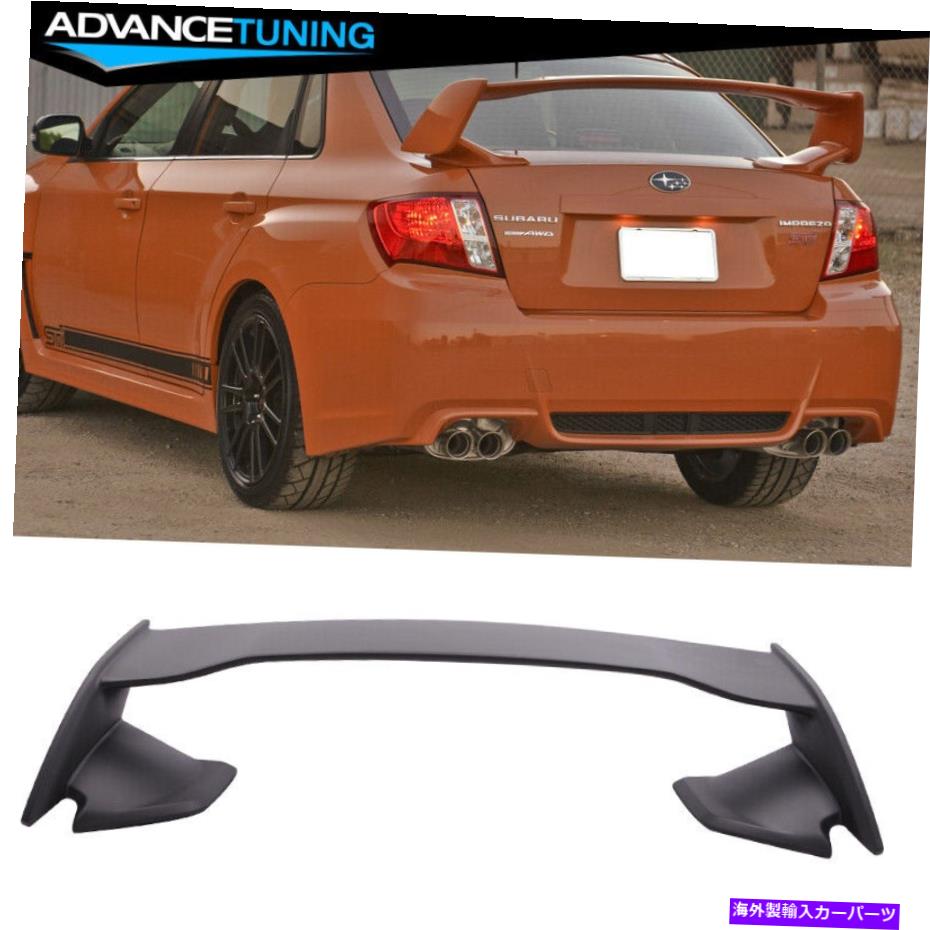 海外製 エアロパーツ 適合08-14スバルインプレッサWRX 08-11 STIセダンセントアブスアブリアトランクスポイラーリップウィング Fits 08-14 Subaru Impreza WRX 08-11 STI Sedan ST ABS Rear Trunk Spoiler Lip Wing