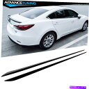 海外製 エアロパーツ フィット14-21マツダ6左側のスカート延長スプリッターラインペアABS Fits 14-21 Mazda 6 Left Right Side Skirts Extension Splitter Line In Pair ABS