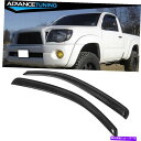 海外製 エアロパーツ 適合05-15トヨタタコマ標準キャブアクリルウィンドウバイザー2PC Fits 05-15 Toyota Tacoma Standard ...