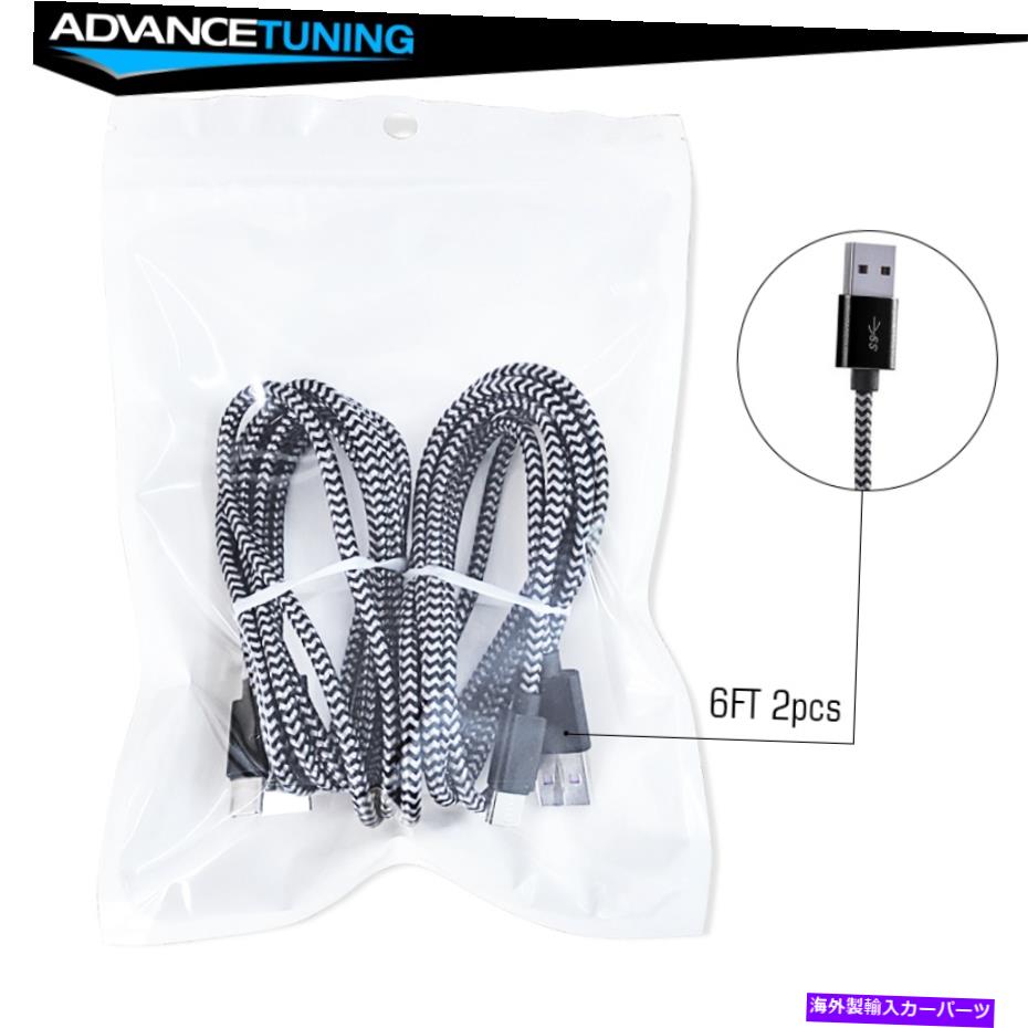  ѡ SAMSUNG S8 S9 S10+ S20+C USBť֥®6ե2PCSåѥå For Samsung S8 S9 S10+ S20+ Type C USB Charge Cable Fast Charging 6Ft 2Pcs Set