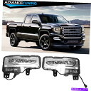 海外製 エアロパーツ 16-18 GMC Sierra OEスタイルクリアレンズダイレクト交換フォグライトペア Fits 16-18 GMC Sierra OE Style Clear Lens Direct Replacement Fog Lights Pair