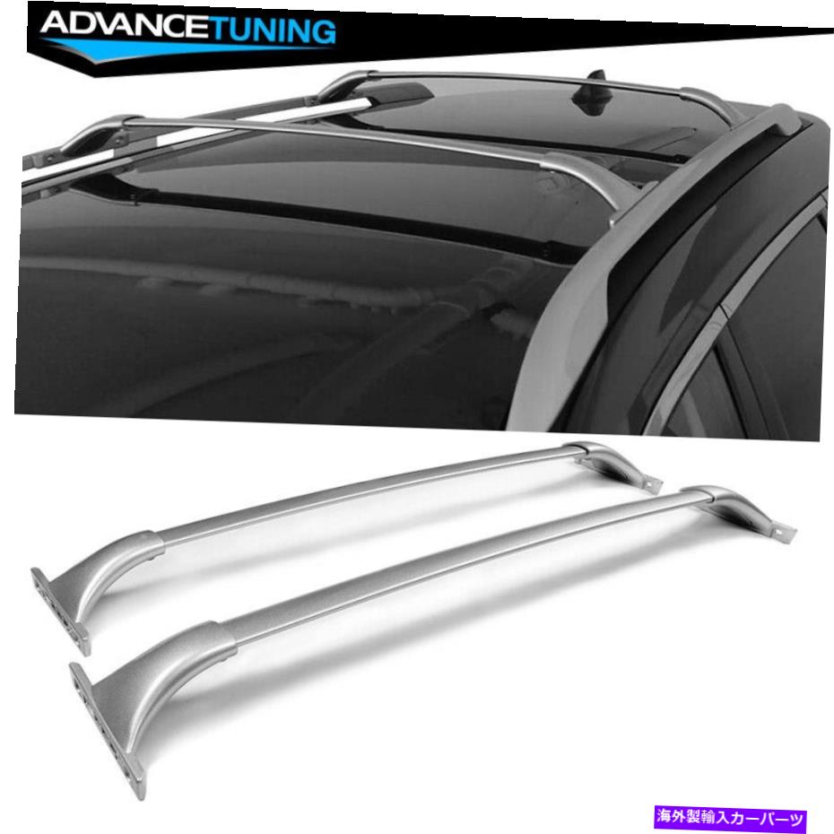 海外製 エアロパーツ フィット14-20日産ローグOEスタイルアルミニウムルーフラッククロスバーシルバーペア Fits 14-20 Nissan Rogue OE Style Aluminum Roof Rack Cross Bar Silver Pair