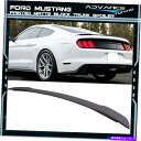 海外製 エアロパーツ 15-22フォードマスタングGTスタイルペイントマットブラックトランクネタバレ-ABS 15-22 Ford Mustang GT Style Painted Matte Black Trunk Spoiler - ABS