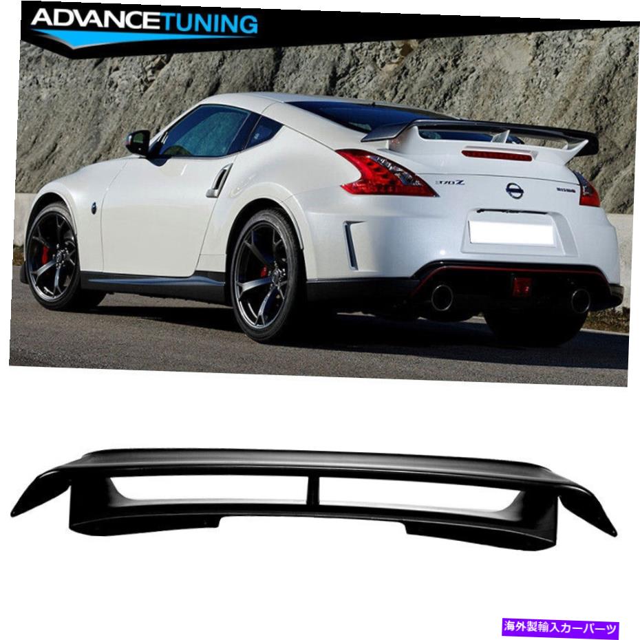  ѡ եå09-21370Z Z34 Fairlady Z Nismo TrunkͥХ - ƤʤABS Fits 09-21 Nissan 370Z Z34 Fairlady Z Nismo Trunk Spoiler - Unpainted ABS