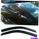 海外製 エアロパーツ 適合08-12ホンダアコードクーペアクリルウィンドウバイザー2PC Fits 08-12 Honda Accord Coupe Acrylic Window Visors 2Pc(2)
