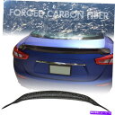 海外製 エアロパーツ フィット14-19 Maserati Ghibli Aspecスタイルリアトランクスポイラー鍛造カーボンファイバー Fits 14-19 ...