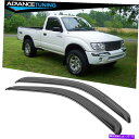 海外製 エアロパーツ フィット95-04トヨタタコマ標準キャブアクリルウィンドウバイザー2PC Fits 95-04 Toyota Tacoma Standar...