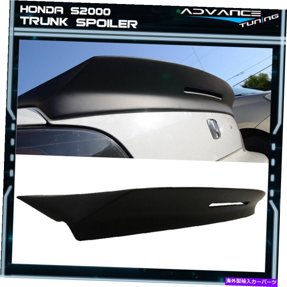 海外製 エアロパーツ 00-09ホンダS2000 AP1 AP2 2DR TMスタイルマットブラックトランクスポイラーウィング（FRP） 00-09 Honda S2000 AP1 AP2 2Dr TM Style Matte Black Trunk Spoiler Wing (FRP)