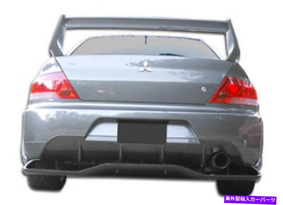 海外製 エアロパーツ 03-06ランサーエボリューション8 9 VT-XワイドボディリアリップW/ディフューザー107214 FOR 03-06 Lancer Evolution 8 9 VT-X Wide Body Rear Lip w/ Diffuser 107214