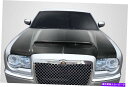 海外製 エアロパーツ 05-10のクライスラー300 300Cカーボンファイバーデーモンルックフード115892 FOR 05-10 Chrysler 300 ...