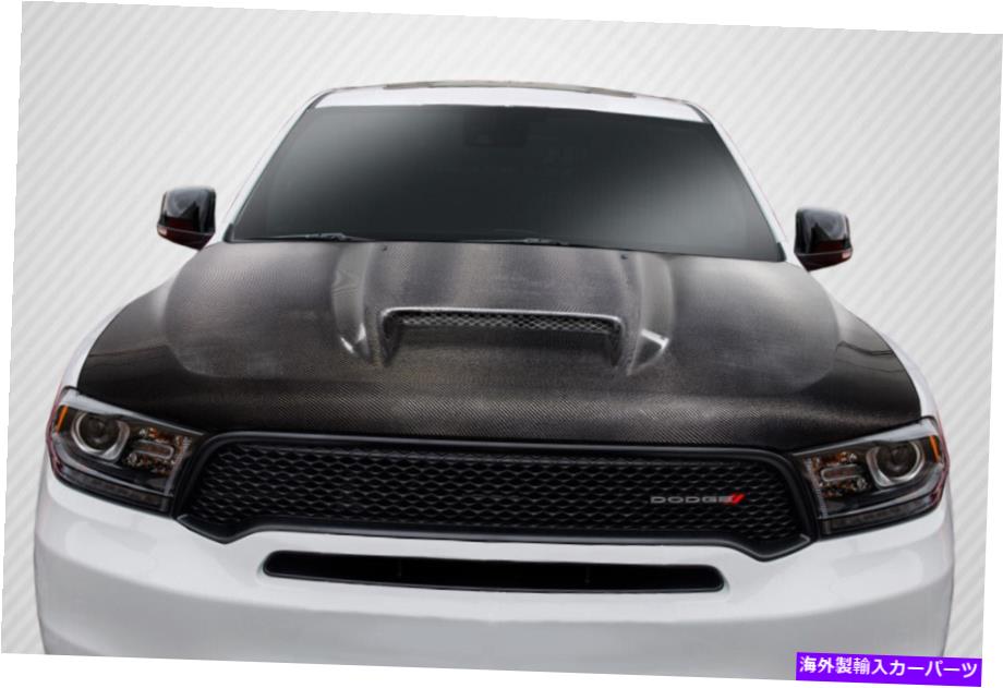 海外製 エアロパーツ 11-20ダッジデュランゴカーボンファイバーSRTルックフード115653 FOR 11-20 Dodge Durango Carbon Fiber SRT Look Hood 115653