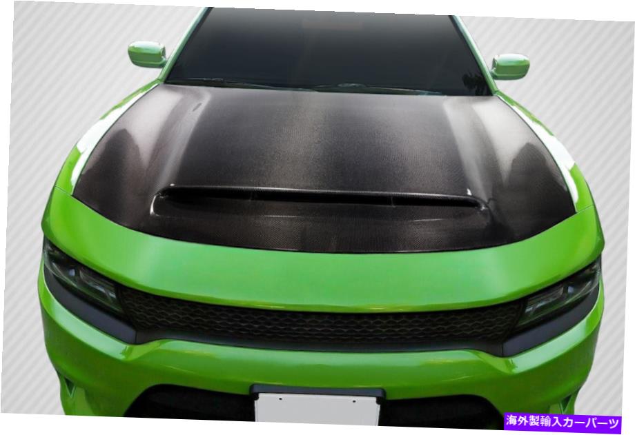 海外製 エアロパーツ 15-20ダッジ充電器カーボンファイバーデーモンルックフード115679 FOR 15-20 Dodge Charger Carbon Fiber Demon Look Hood 115679