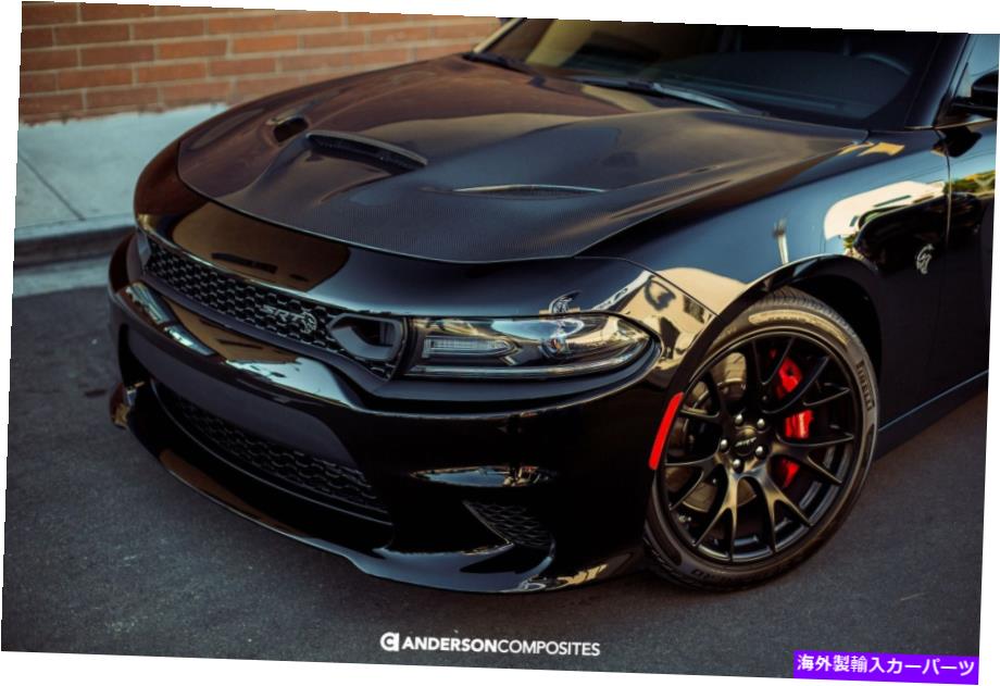 海外製 エアロパーツ 15-18のカーボンファイバーフードダッジ充電器Hellcatタイプ-EO-HD15DGCRHC-OE Carbon Fiber Hood FOR 15-18 DODGE CHARGER HELLCAT TYPE-OE AC-HD15DGCRHC-OE