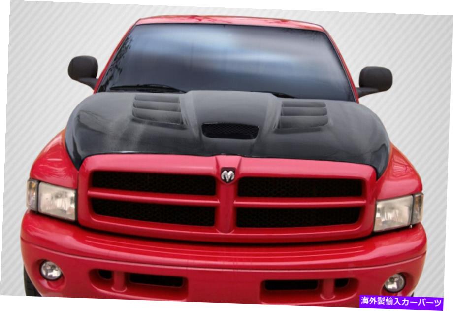 海外製 エアロパーツ 94-01ダッジラムカーボンファイバードリテックバイパーフード113120 FOR 94-01 Dodge Ram Carbon Fiber DriTech Viper Hood 113120