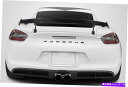 海外製 エアロパーツ 14-20のポルシェケイマン718カーボンファイバーGT4ルックリアウィングネタバレ3PC 116140 FOR 14-20 Porsche Cayman 718 Carbon Fiber GT4 Look Rear Wing Spoiler 3PC 116140