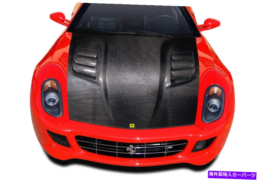 海外製 エアロパーツ 06-12フェラーリ599カーボンAF-1レースフード113741 FOR 06-12 Ferrari 599 Carbon AF-1 Race Hood 113741