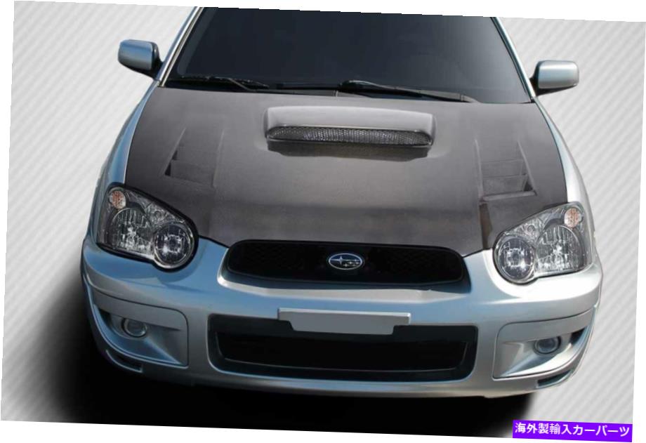 海外製 エアロパーツ 04-05 Subaru Impreza WRX STIカーボンファイバーDRITECH TS-1フード114019 FOR 04-05 Subaru Impreza WRX STI Carbon Fiber DriTech TS-1 Hood 114019