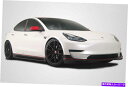海外製 エアロパーツ 18-20テスラモデル3カーボンファイバーGTコンセプトボディキット4PC 115476 FOR 18-20 Tesla Model 3 ...