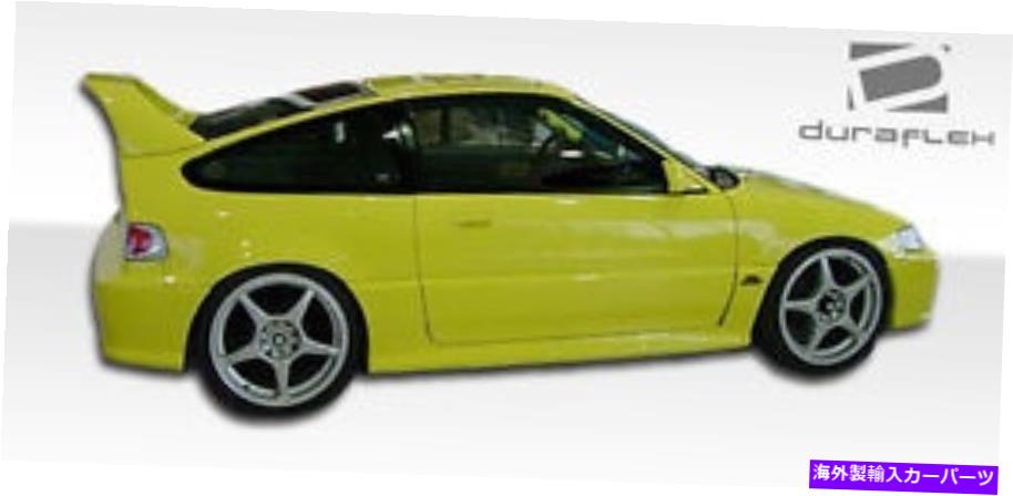 海外製 エアロパーツ 88-91ホンダCR-XタイプMサイドスカートロッカーパネル2PC100818 FOR 88-91 Honda CR-X Type M Side Skirts Rocker Panels 2pc 100818